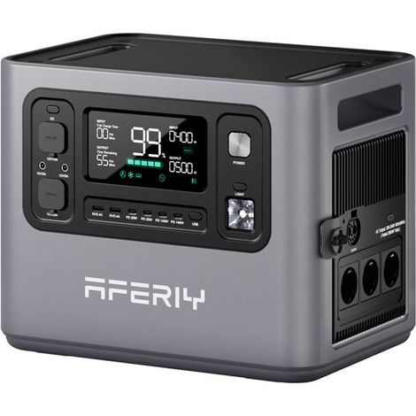 Tragbare Stromstation - AFERIY - P280 - 2800W - 2048Wh erweiterbar auf 10,24kWh - Ladezeit 1,5h (MPPT 1200W)