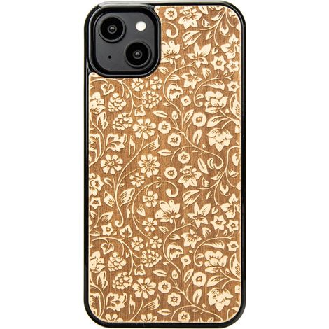 Bewood Holzhülle für iPhone 15 Plus WILD FLOWERS ANIEGRE (1/5)