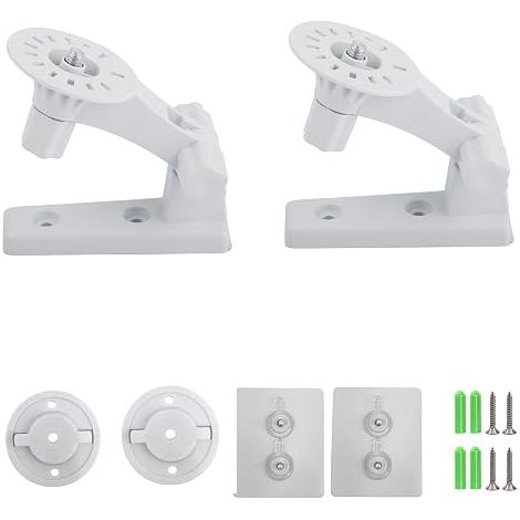 Wall Camera Mount Compatible with Tapo C210/ C200 and Kasa Indoor Pan EC70/ EC71/ KC410S, Adjustable Angles Bracket 180 Degree Rotation Easy to Install TP-Link Security Camera Bracket 2 Pack (1/5)
