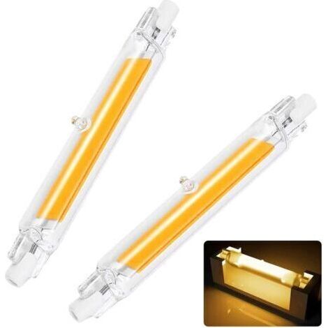 Ampoule LED R7S 118mm 20W équivalent à Ampoule Halogène 200W,Tube R7S LED Lumière Blanc Chaud 3000K,2000LM avec Large Angle de Faisceau 360°Dimmable,Pas de Scintillement,Lot de 2 (1/5)