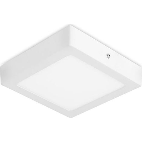 Easy Square Surface downlight cuadrado con luz blanco frío 6000K en color blanco