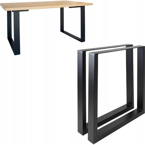Modernes Tischbein aus Metall – Tischgestell, massiv, Mataro 72x8x72 (1/5)