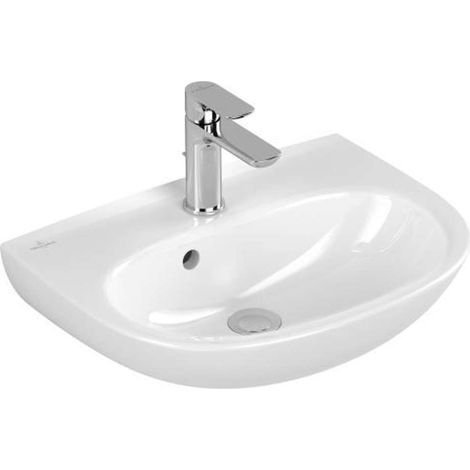 V&B Handwaschbecken O.Novo 45x36cm, ov., Hahnl. m ÜL, weiß C-plus (1/3)