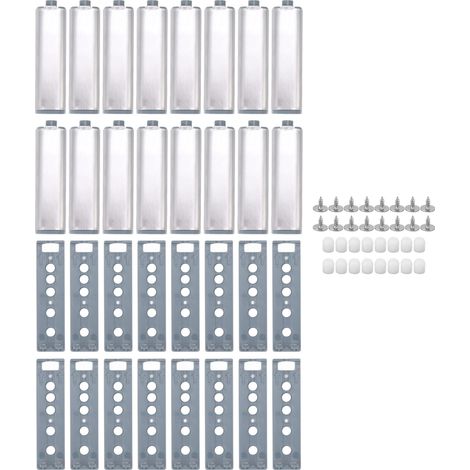Lot de 16 loquets poussoirs inox robuste, fermeture à poussée pour armoire, placard, tiroir (1/5)