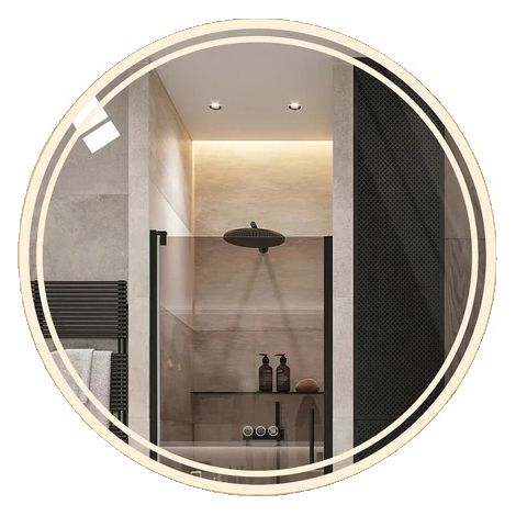 Miroir de Salle de Bain, Éclairage LED, Fonction Anti-Buée, 32x32 pouces (1/2)