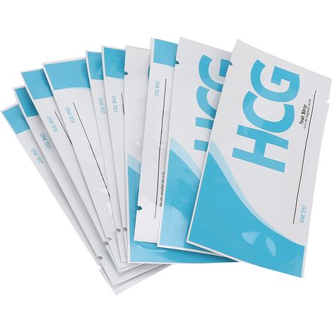10 Bandelettes Test de Grossesse Précoce à Domicile - Détection HCG Urinaire Rapide (1/5)