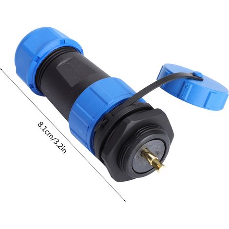 IP68 SP21 2-poliger wasserdichter Kunststoff-Luftfahrtstecker (2-polig) (1/5)