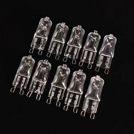 Lot de 10 lampes halogènes G9 blanc chaud de bureau, 25 W (1/4)
