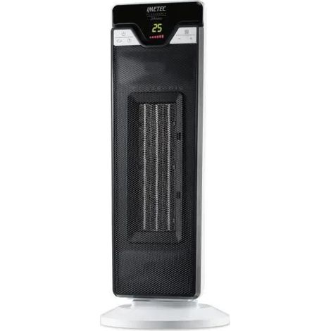Imetec Eco Ceramic Diffusion Calefactor Ventilador Negro Blanco