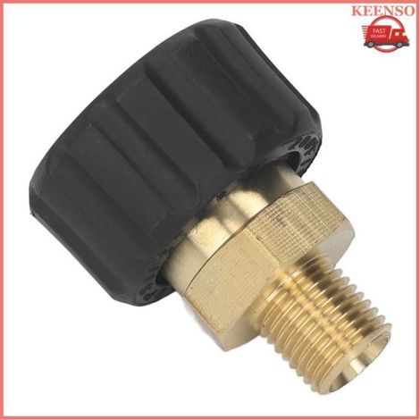 1 Adaptateur nettoyeur haute pression, Laiton Caoutchouc, Mâle à femelle 15 mm, Jardin Extérieur (1/5)
