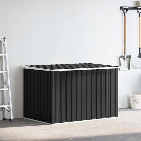 vidaXL Caja de almacenaje para jardín gris antracita 171x99x93 cm (1/4)
