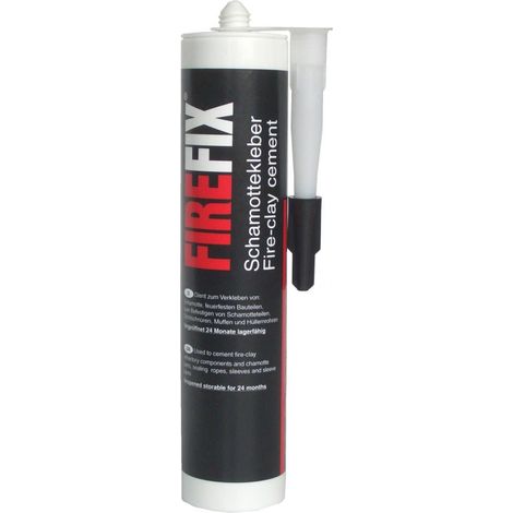 FireFix Schamottkleber 310 ml Kaminzubehör Kamin Kleber Hitzebeständi