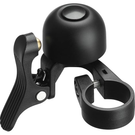 Mini-Fahrrad-Lenkerklingel, 22,2 mm, klar, heller Klang, lauter Ton auf der linken Seite, kein Strom erforderlich, Kupferlegierung, Nylon, Mountainbike, Rennrad, BMX, Roller, E-Bike, Tretroller, Schwa (1/5)