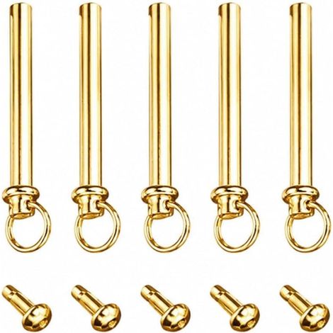 Lot de 5 Rivets en Acier Inoxydable pour Réparation d’Éventail Pliant – Accessoires d’Arbre de Ventilateur Portable – Faciles à Installer, Résistants à la Corrosion – Pour Éventails en Papier (1/5)