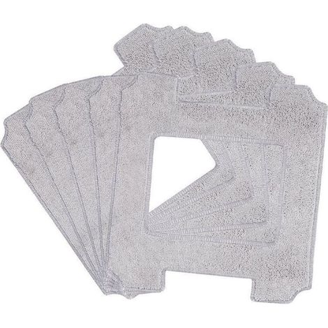 Lot de 6 tampons de nettoyage,Chiffon de nettoyage en microfibre lavable,pour robots de nettoyage de vitres Ecovacs Winbot W1 / W1 Pro / W2 / W2 Omni - Pour robot nettoyeur de vitre (1/5)