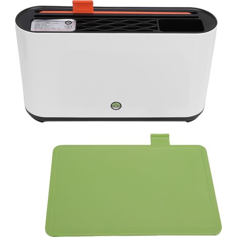 Étagère Organisation Cuisine Assainissante avec Séchage Air Chaud/Lumière – Support Rangement 2 Planches à Découper Codées Couleur Outils Coupe Baguettes Planches Chauffage PTC Arrêt Auto 30 Min (1/5)