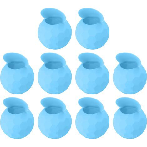 10 Ballons d'Eau Réutilisables en Silicone, Remplissage Rapide Autoscellant, Jeu pour Piscine Plage Été, Bleu Clair (1/5)
