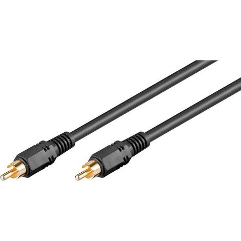 Câble audio Microconnect AUDC05G 5 m RCA noir