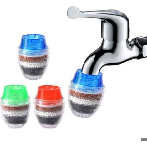 Filtre eau pour robinet purificateur de maison limine chlore et mtaux lourds adoucisseur deau couleurs multiples