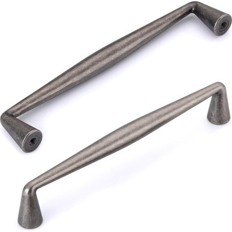 96-mm-Küchenschrankgriff, 6-teiliges Set antiker silberner Küchenschrankgriffe, Vintage-Möbelgriff, Küchenschubladengriffe (1/4)