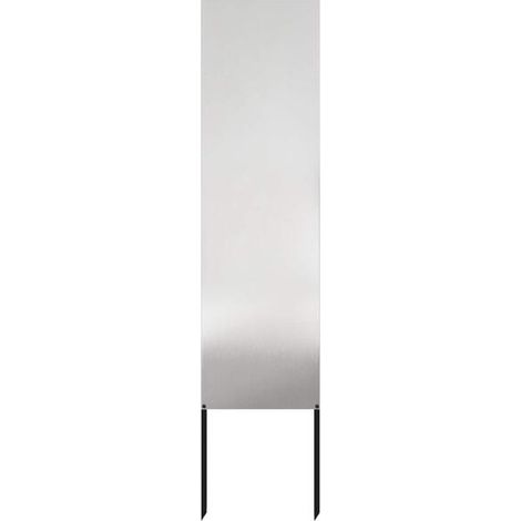 Paravent de jardin ajouré argenté 32 x 140 cm (1/5)