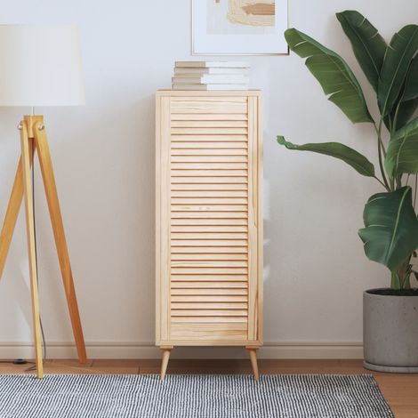 Porte d'armoire à lattes, 99,3 x 39,4 cm, en pin massif