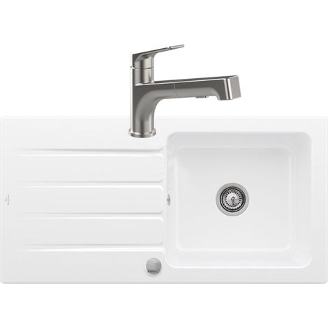 VILLEROY ET BOCH Fregadero Architectura 60 + grifo de cocina Junis Shower (1/5)