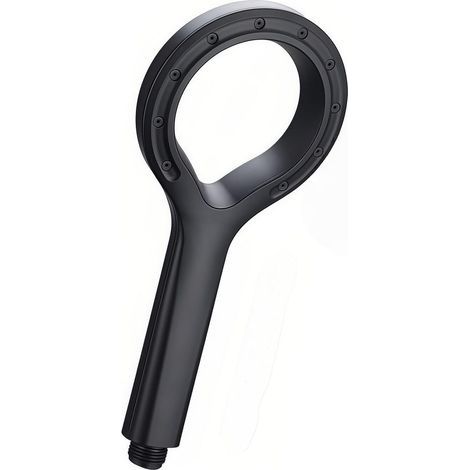 Douchette à main avec brumisateur fin, douche simple Star Ring (noire) (1/4)