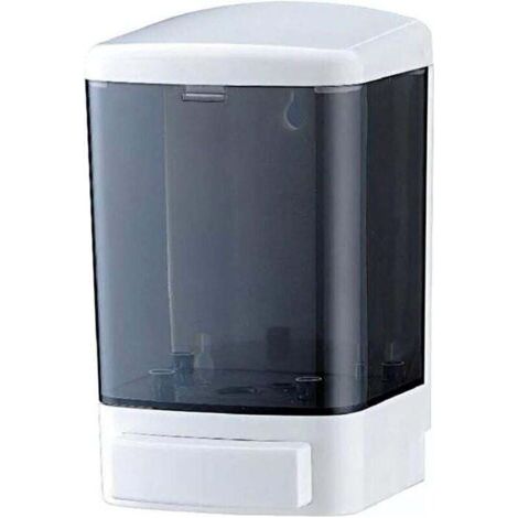 Dispenser di sapone manuale da parete per cucina e bagno, dispenser di sapone commerciale per liquidi, shampoo, gel, camera in plastica - 1000 ml (1/4)