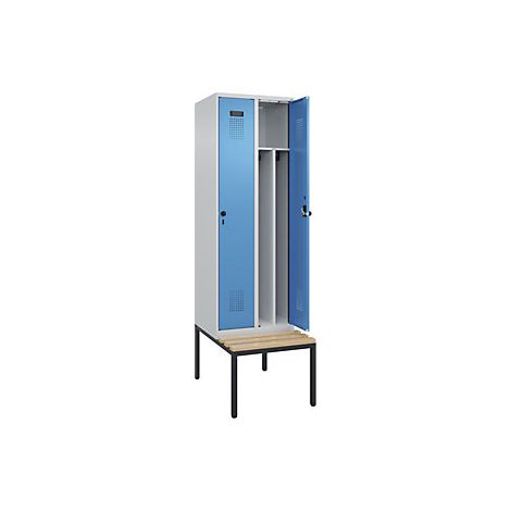 kaiserkraft Armadietto sporco/pulito Evolo PLUS con panca (1/3)