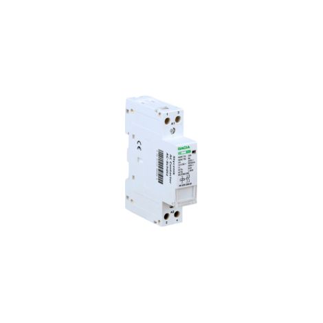 Contacteur 2P 25A 230V – 2NO pour gestion heures pleines/heures creuses – 5kW pour systèmes monophasés et triphasés