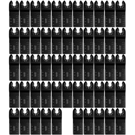Paquet de 50 Lames de Scie Oscillantes Universelles, Outils Oscillants Multifonctions à Dégagement Rapide Compatible Starlock (50PCS),de DEBUNS (1/5)