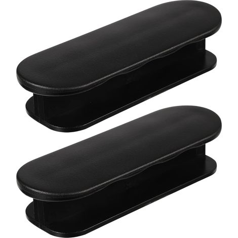 CCYKXA Lot de 2 poignées de porte de balcon adhésives poignées de porte de terrasse extérieure poignées de tiroir pour poignée de meuble porte en verre poignée de fenêtre-noir (1/5)