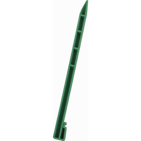 Piquet de fixation en plastique vert 24,5 cm, piquet de jardin sans rouille pour bordure de gazon et toile de paillage (1/4)