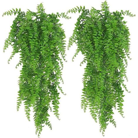 Pièces Plante Artificielle Retombante, Plantes Artificielles Suspendues, Fougère Plantes Artificielles Artificielles, Plastique (1/5)