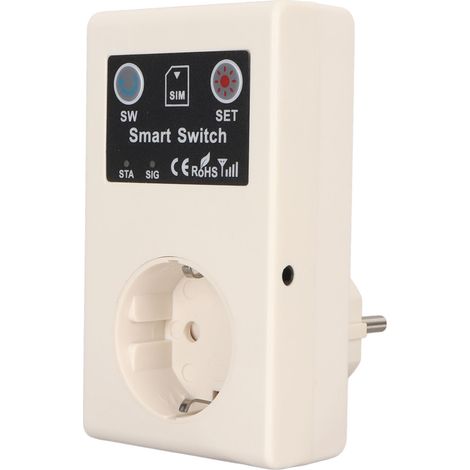 Prise intelligente 16 A ABS avec télécommande via application pour pompes, routeurs et appareils électroménagers - Prise UE 110 à 250 V (1/5)
