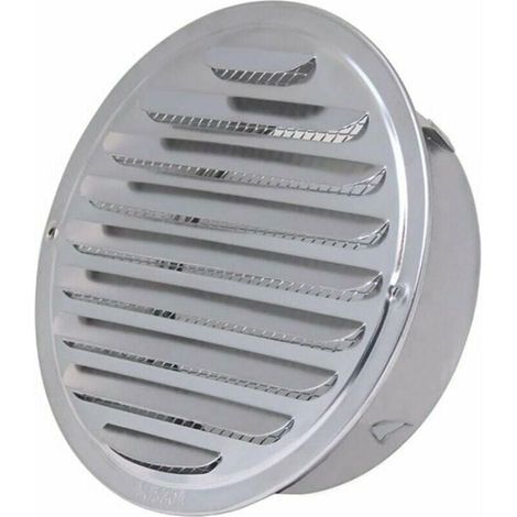 Grille De Ventilation Murale - Acier Inoxydable Épais - Diamètre 150 mm - Pour Hotte Cuisine Salle De Bain Extracteur D'Air (1/4)