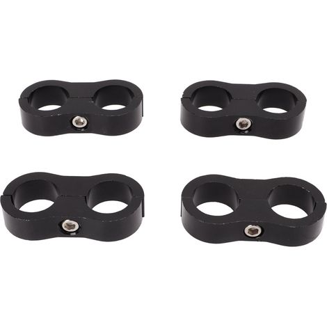 4 fixations séparateur de durite 8AN, collier de montage pour conduite de carburant, raccord adaptateur pour tuyau 1/2 essence huile frein eau gaz (1/5)