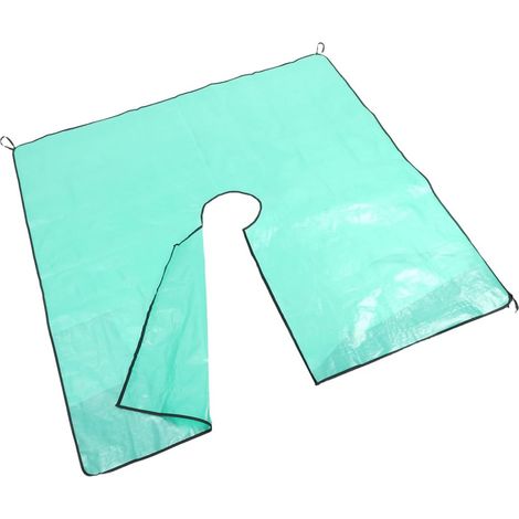 Bâche de jardin Healeved en polypropylène avec trou central 30 cm pour le ramassage des feuilles et (1/5)