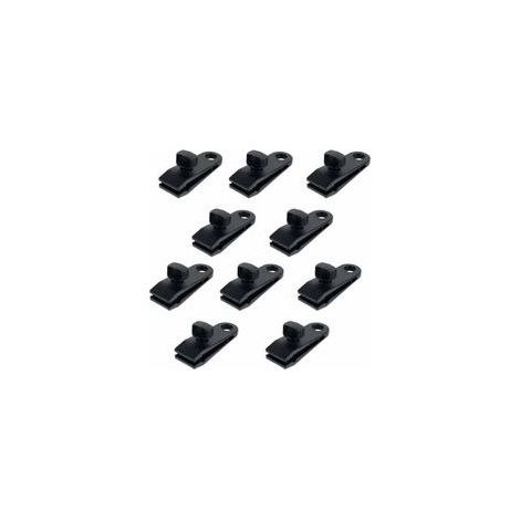 10 Pcs Clips de Tente en Plastique Clips de Bâche Sécurise Multifonctions Pinces pour Tente en Nylon Pinces à Bâche pour Camping, Bâches, Caravane, Toile d'Ombrage de Jardin (1/5)