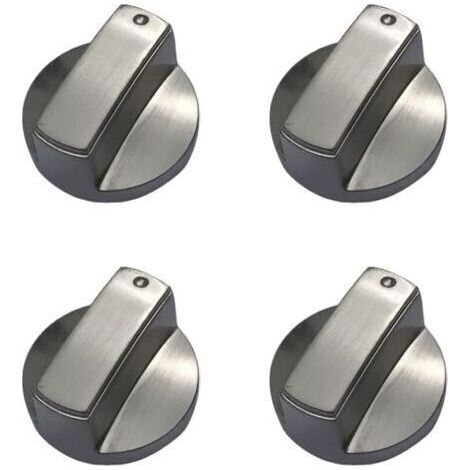 Lot de 4 boutons de cuisinière à gaz universels en métal pour cuisinière à gaz - 6 mm (1/5)