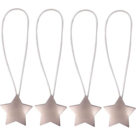 Bardusch - 4pièces Embrasses Magnétiques pour Rideaux Étoile Attaches Décoratives Corde pour Chambre Et Bureau Lot (1/4)