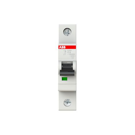 Disjoncteur ABB S200 1P, 8A, pouvoir de coupure 6 kA, montage rail DIN ( Prix pour 1 ) (1/3)