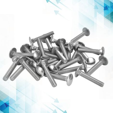 Vis à tête large M81,25, filetage grossier DIN603, M845 (1/5)