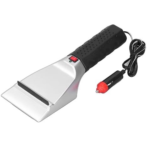 Beheizbarer Schnee- und Eiskratzer – Elektrischer Eiskratzer für Autoscheiben – Beheizbarer Auto-Eiskratzer – Kunststoff & Metall – 12 V, 18 W, 60 °C – Schnelle Aufheizung (1/5)
