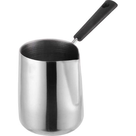 MIMOSON-Pot De Fusion en Cire en Acier Inoxydable avec Bouche Pointue Bouchon en Fonte à Manche Long pour Kits De Fabrication De Bougies De Savon (600ml) (1/5)