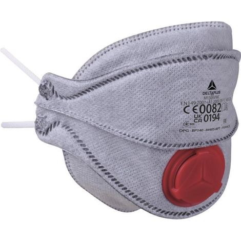 DUVER mascarilla plegable valvula ffp3 m1305vw (caja 10) , 0UNIDADES