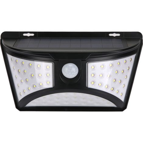 Wasserdichte Solar-Wandleuchte mit 68 LEDs, 6500 K und PIR-Bewegungsmelder für die Sicherheitsbeleuchtung im Garten (1/5)