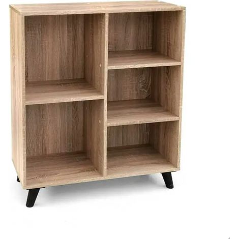 Mobile libreria Ares in legno rovere 80x30x90 cm