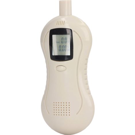 Tragbarer Atemalkoholtester mit LCD-Digitalanzeige, Luftblasenalarm und Halbleitersensor (1/5)